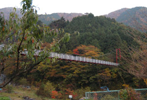 赤い吊橋